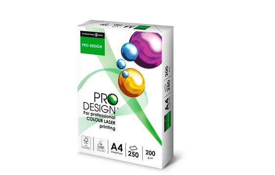 9411364 International Paper PROA4200 ProDesign A4 200 gr papir for fargeprint 210 x 297 mm (250 ark)